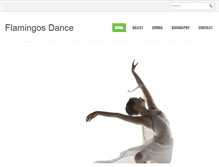 Tablet Screenshot of flamingosdance.com